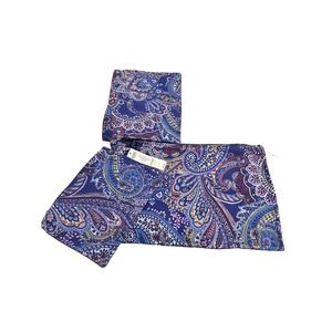 Chicos Paisley Print Pouch Pack Printed Pouches set of 3 Multiprint